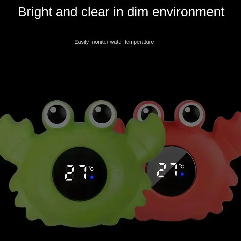 Baby Bath เครื่องวัดอุณหภูมิลอยน้ําดิจิตอล Baby Bath อุณหภูมิจอแสดงผล LED เครื่องทดสอบอุณหภูมิเด็กความปลอดภัยอาบน้ํา
