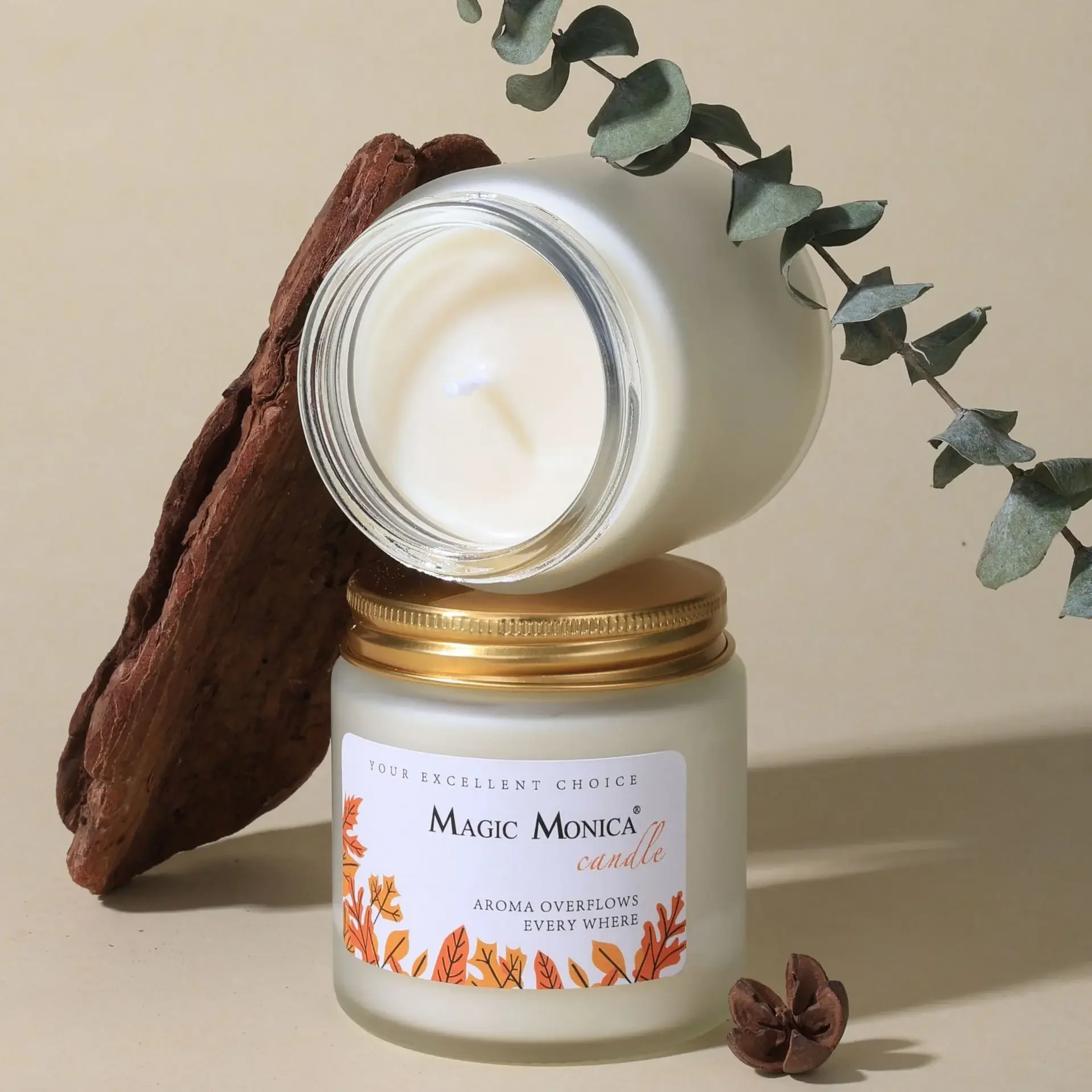 

Ароматические ароматические свечи для украшения комнаты, свадебные подарочные свечи для гостей, белая свеча с золотой крышкой