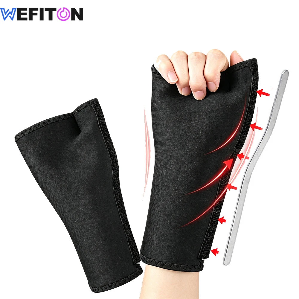 Neoprene Thumb Wrist Splint Adjustable Brace Removable Aluminum Plate Compression Support for Carpal Tunnel Arthritis Tendonitis