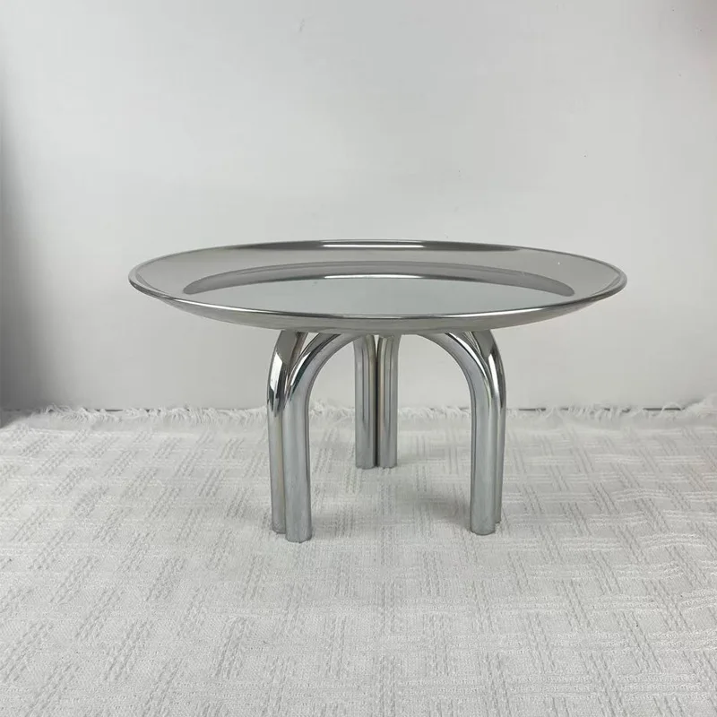 Tripod Stainless Steel Tray, Metal Tray, Fruit Trays, Cake Rack, Tableware, Dining Table and Kitchen Organizer, Home Decoration