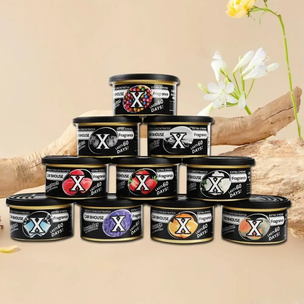 Lavender Flavored Car Air Freshener Long-Lasting Auto Aromatherapy Canned Wood Blocks Deodorant For Vehicle Interior