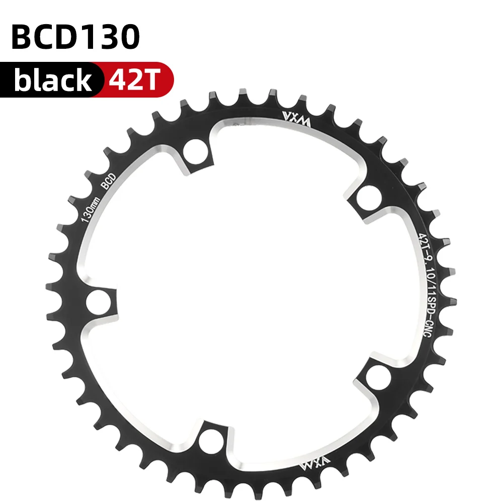 VXM Road Fiets 130BCD Crank Kettingwiel Fiets Aluminium 38T40T42T44T46T50T52T54T565860T Smalle Brede Kettingblad Fietsen Onderdelen