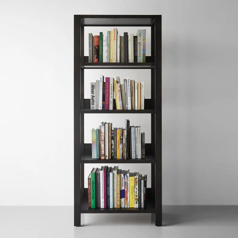 Household bookshelf 4-layer family library bookshelf floor-to-ceiling multi-layer steel student children's picture bookshelf