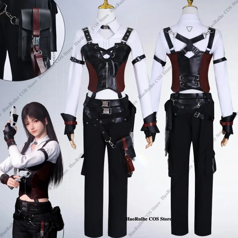 

Game Hunter Heroine Female Cosplay Costume Xavier Zayne Rafayel Wig Uniform Anime Love And Deepspace Miss Hunter Party Girl Suit