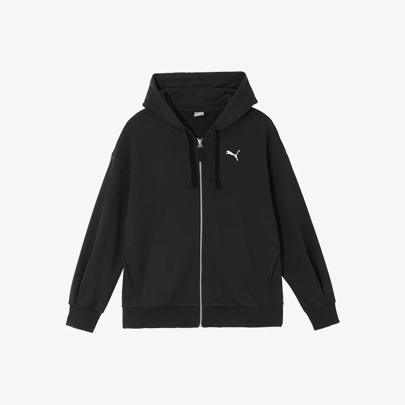 Puma genuine new women's sports and leisure hooded drawstring loose jacket 686067-01