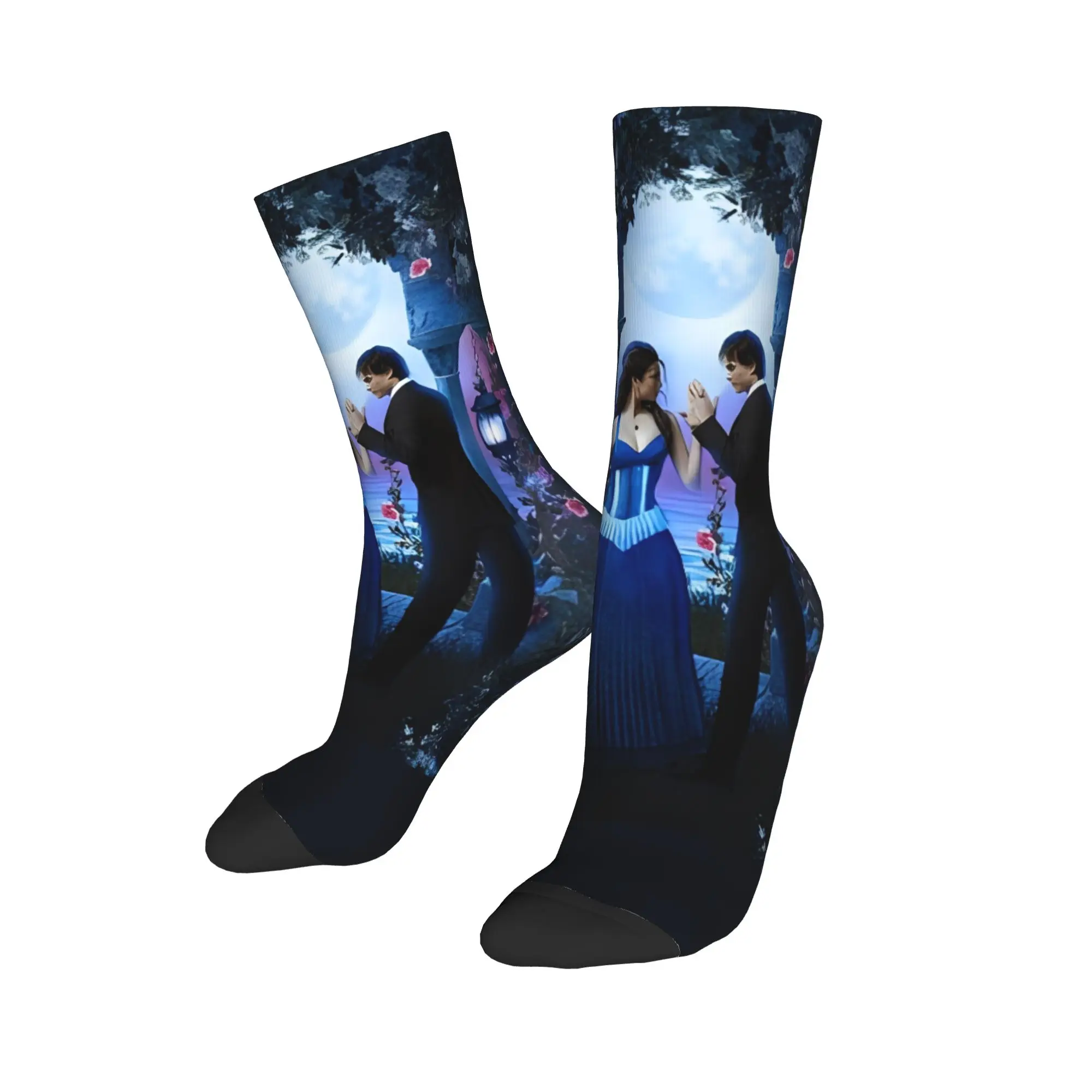 The Vampire Diaries Damon Salvatore Socks Spring  Stockings Funny Men Soft Socks Custom Outdoor Non Slip Socks