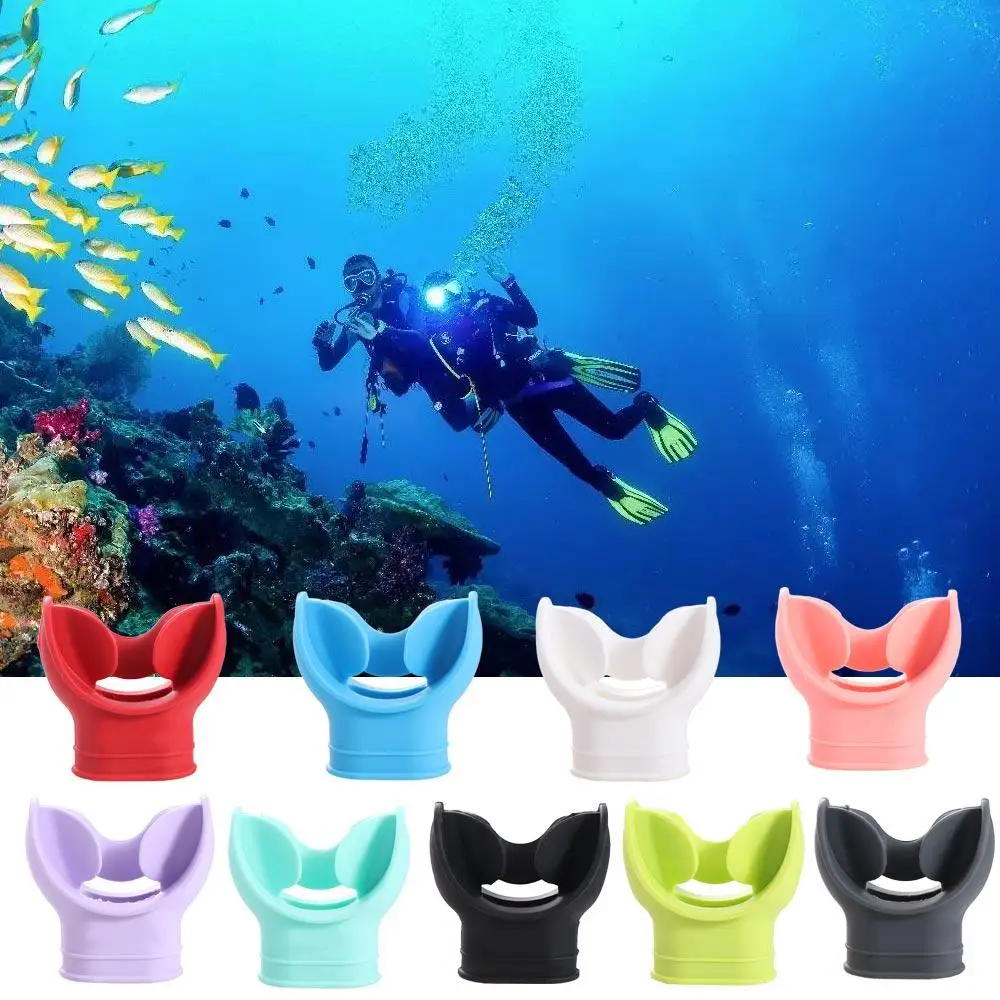 Silicone Diving Mouthpiece Second Stage Bite Resistant Snorkel Regulator Mouthpiece Good Flexibility Ergonomic Underwater