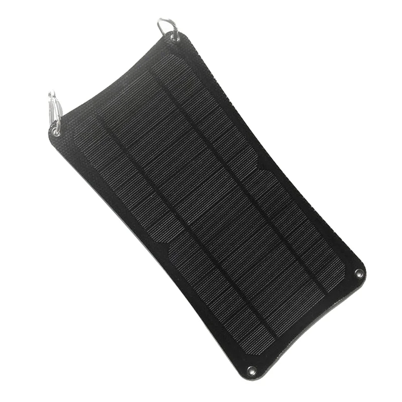 

AT41 10W 5V Solar Panel With Dual USB Port+Carabiner Charging Battery System ETFE Foldable Solar Charger