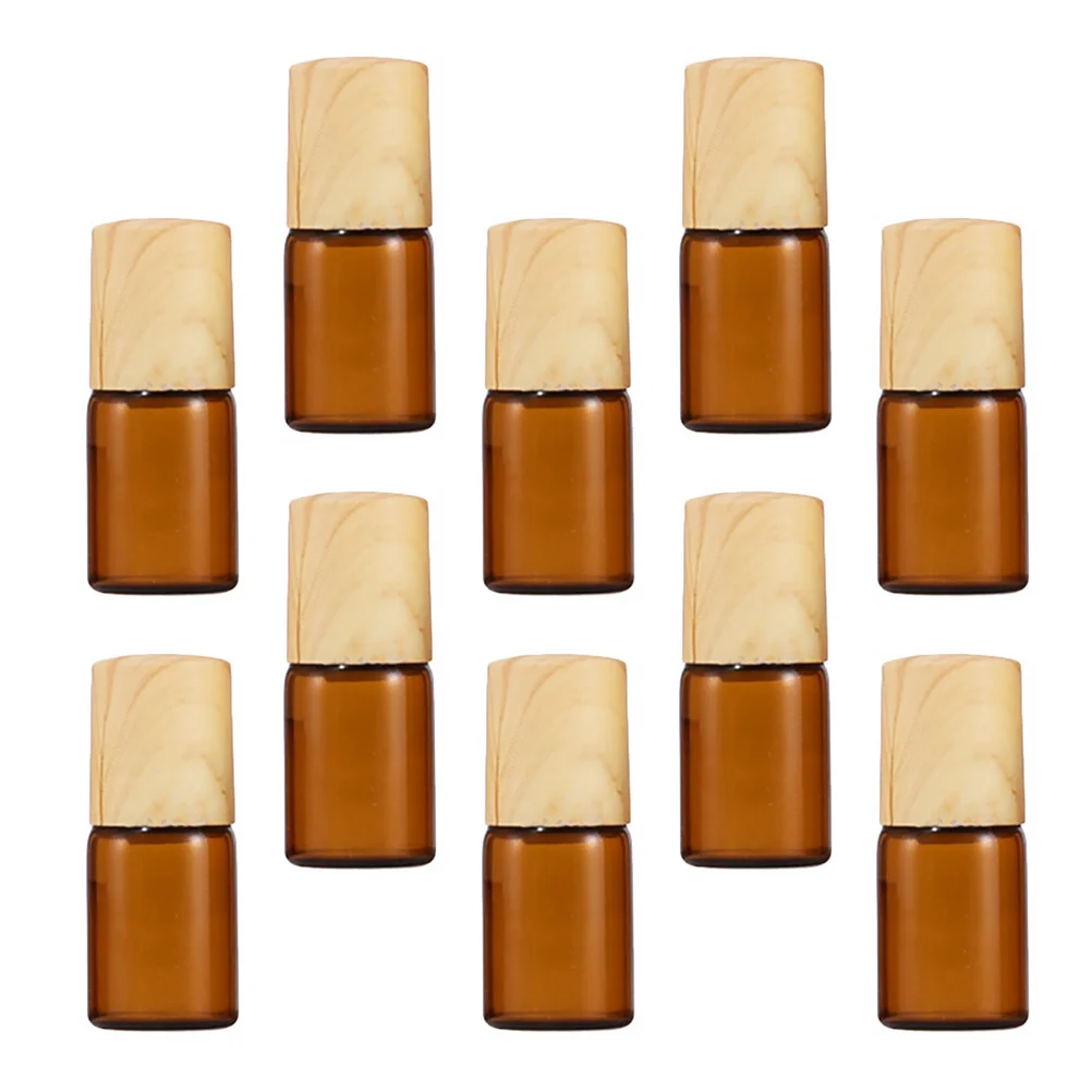 

10Pcs Portable Glass Roller Bottles for Oils 1ml Durable Design Prevents Leakage and Volatilization Roller Bottles