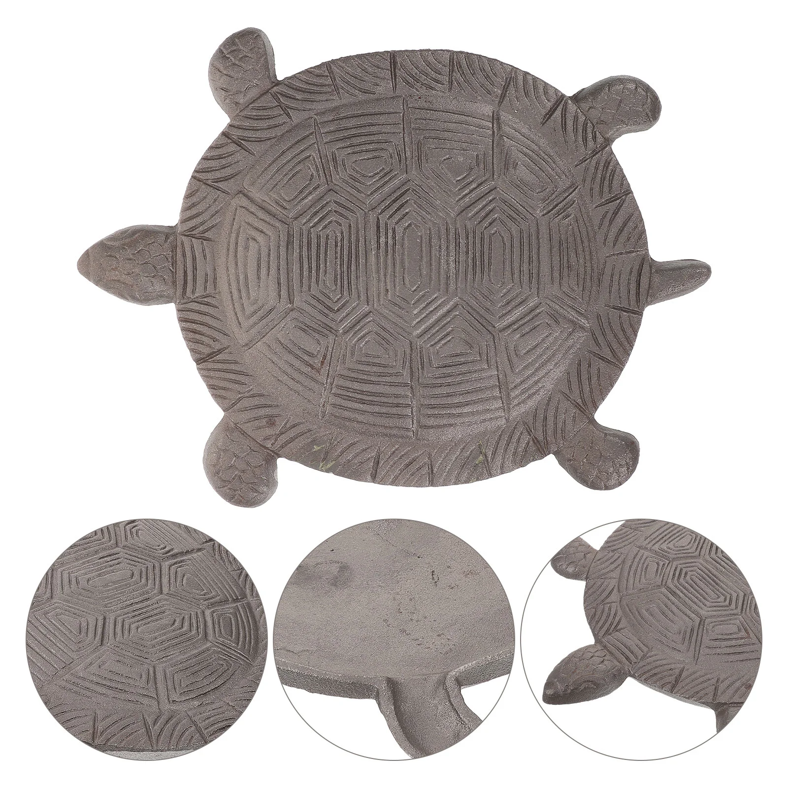 

Cast Iron Turtle Stepping Stone Stones Outdoor Decorative for Garden Walkway Pathway Animal