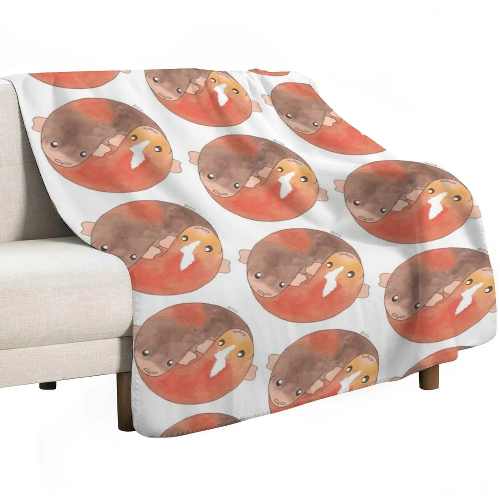 Yin-Yang Eric and Ernie Throw Blanket Soft Breathable Blanket for Night Sleeping