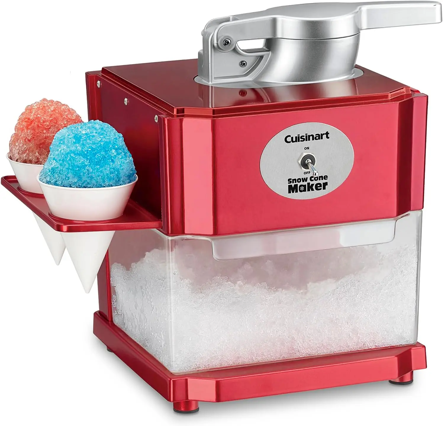 

Snow Cone Machine, Home Shaved Ice Maker for Snow Cones, Snow Cone Maker with Reuseable Paper Cups, Makes 5 Icy Cones for Slushi