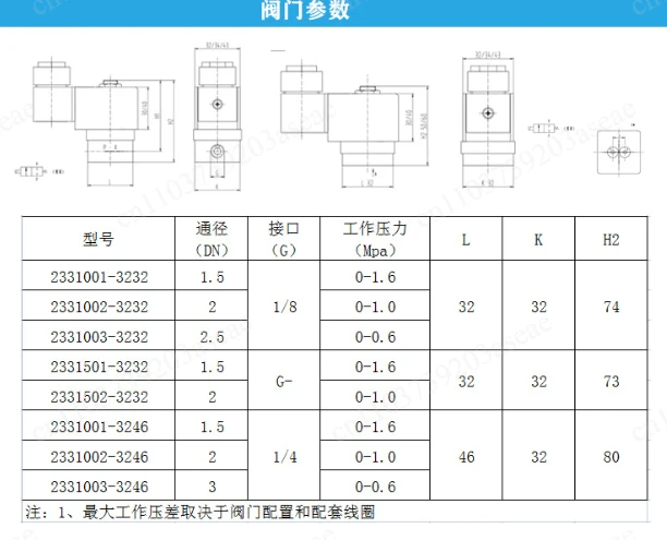 6014 Type Two-Position Three Way Directly Operated Type Solenoid Valve Air Compressor Common Gas Solenoid Valve