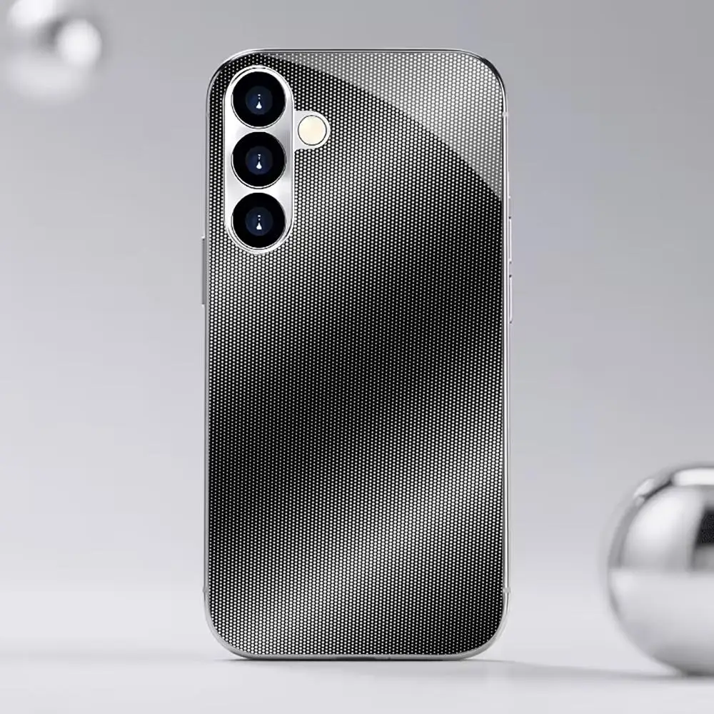 High-end  PhoneCase Atmosphere Simplicity Electroplating Glass PhoneCase for Samsung Galaxy S26 S25 S24 S23 S22 S21FE,Ultra,Plus