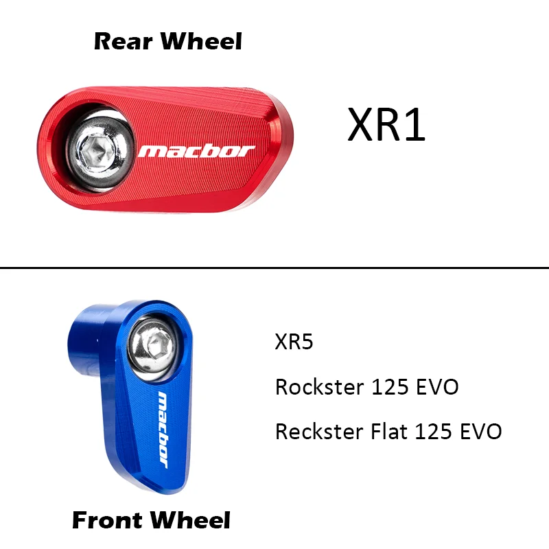 For Macbor Montana XR5 510 Rockster Flat 125 XR1 125 EVO Motorcycle Front Rear Wheel ABS Sensor Protector Guard Cap