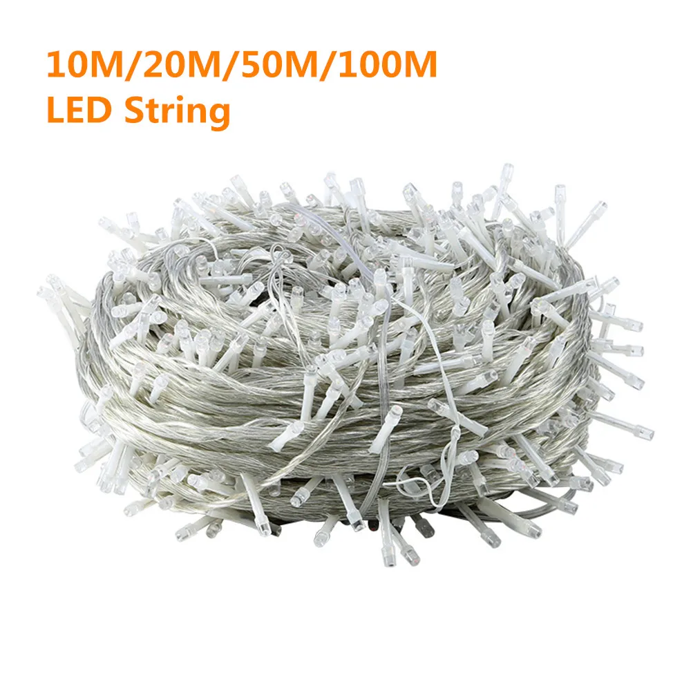 

5M 10M 20M 30M 50M 100M LED String Fairy Light Holiday Christmas Wedding Decoration AC220V Waterproof Outdoor Light Garland