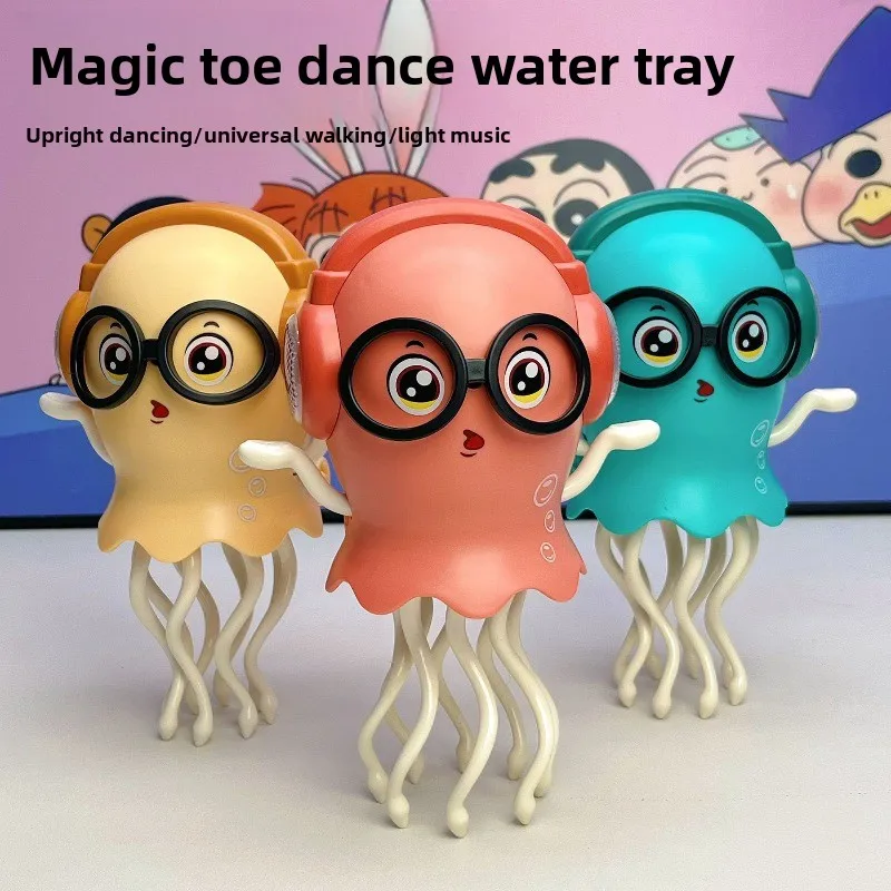 Água-viva elétrica mágica, música leve, indução universal, prevenção de obstáculos, descompressão, brinquedos infantis