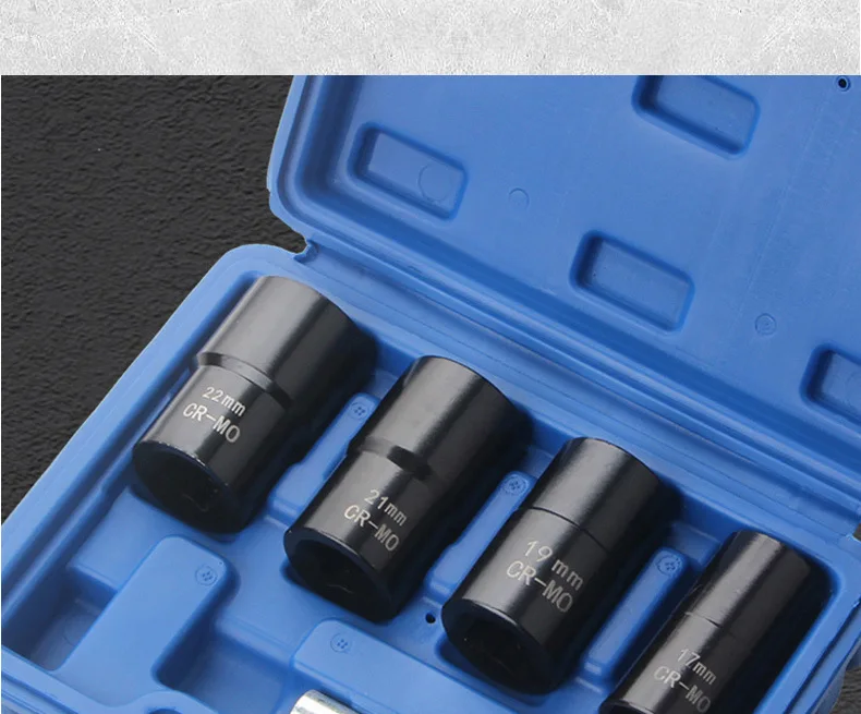 High Carbon Steel 5-piece Damaged and Rusty Nut Bolt Screw Tire Screw Remover Anti-slip Socket Tool Set Four Specifications