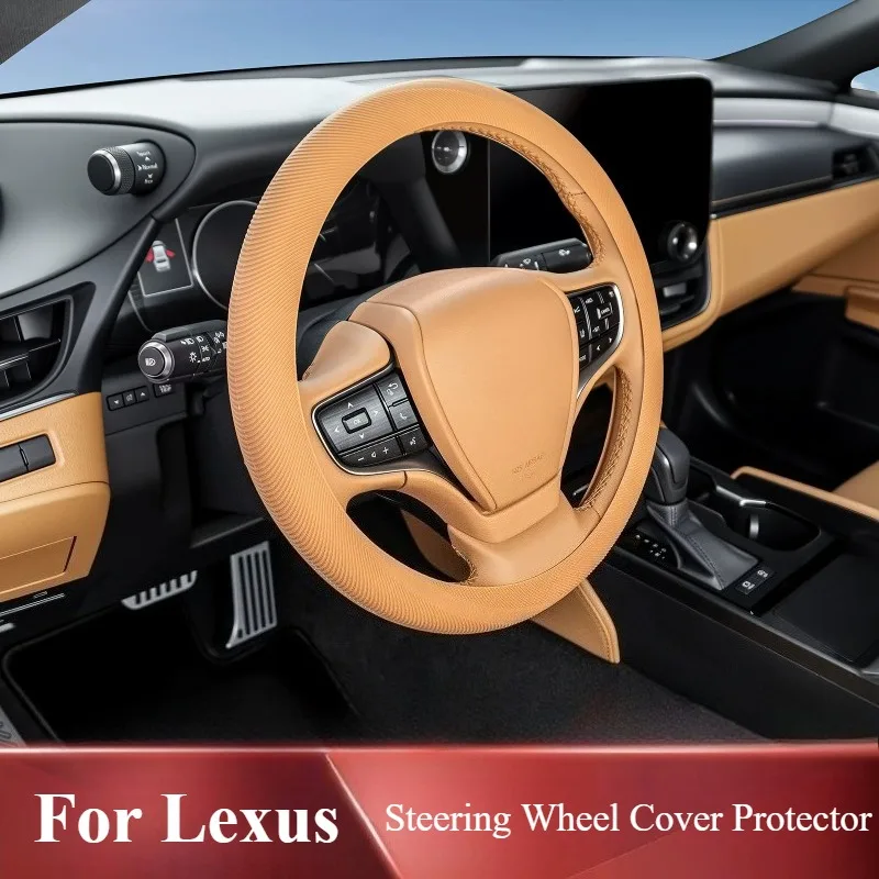 For Lexus ES200/RX/NX/UX/GX Ultra Thin Steering Wheel Cover Protector Custom Precise Fit Easy Install Interior Mod Accessories