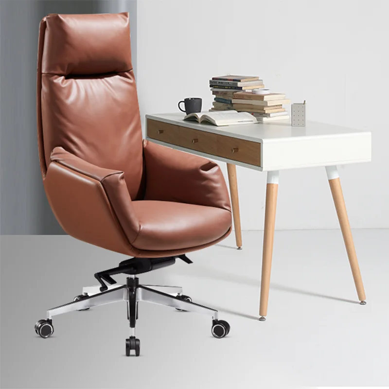 

Wholesale China Ergonomic PU Leather Desk Comfortable Executive Chair CEO Manager Big And Tall Office Chair