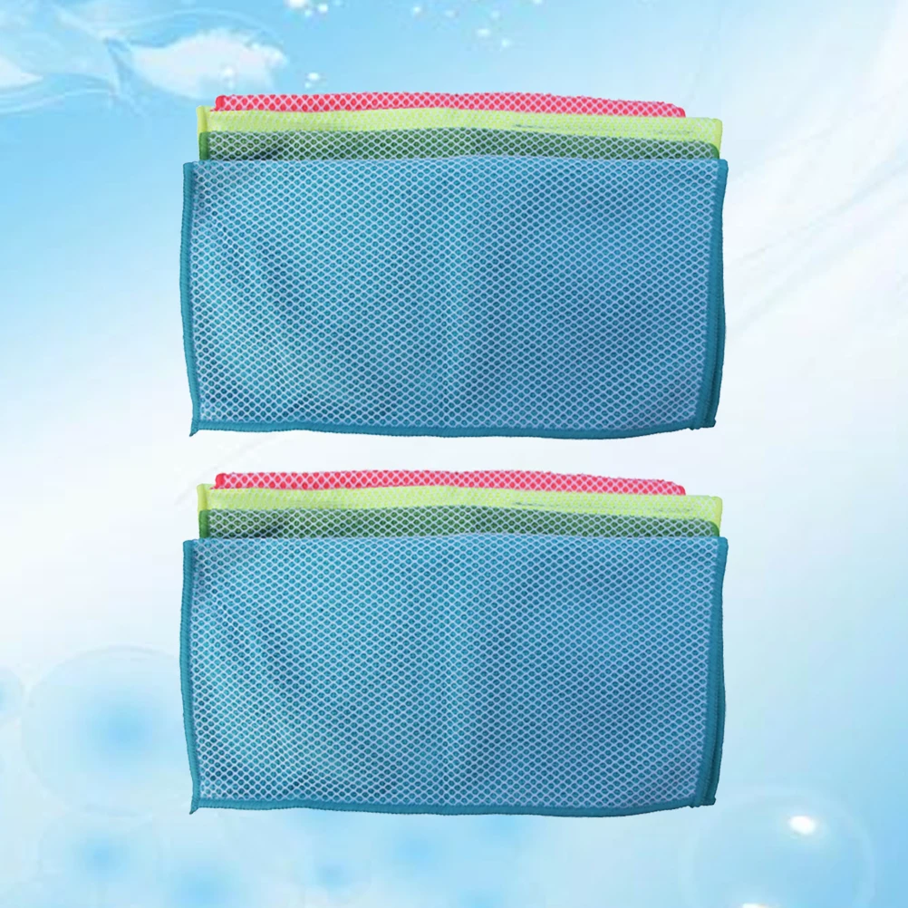

8 Pcs Absorbent Cleaning Cloth Towel Random Color Kitchen Accessories Fiber