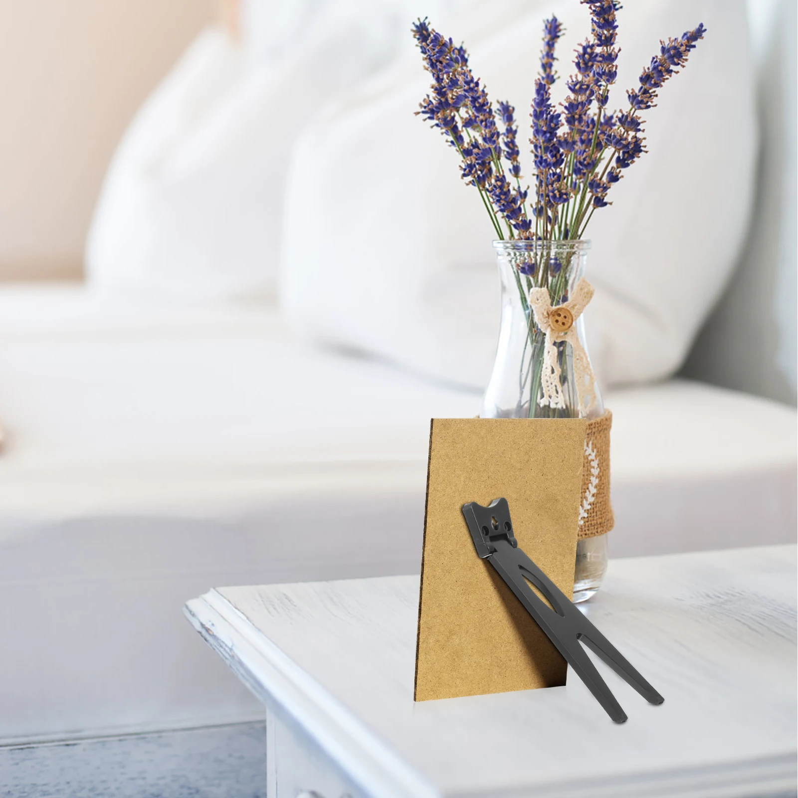 10pcs Plastic Photo Frame Stand Support Brackets Back Holders Tabletop Display Rack for Home Office Studio Frame Accessories