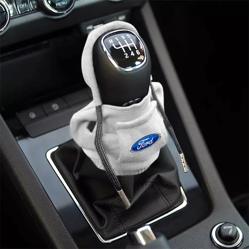 Car Styling  Car Gear Shift Cover Gear Lever Hoodie Cover Decoration For Ford Focus Mondeo Kuga Fiesta MK7 Escort Edge 4 MK2 MK4