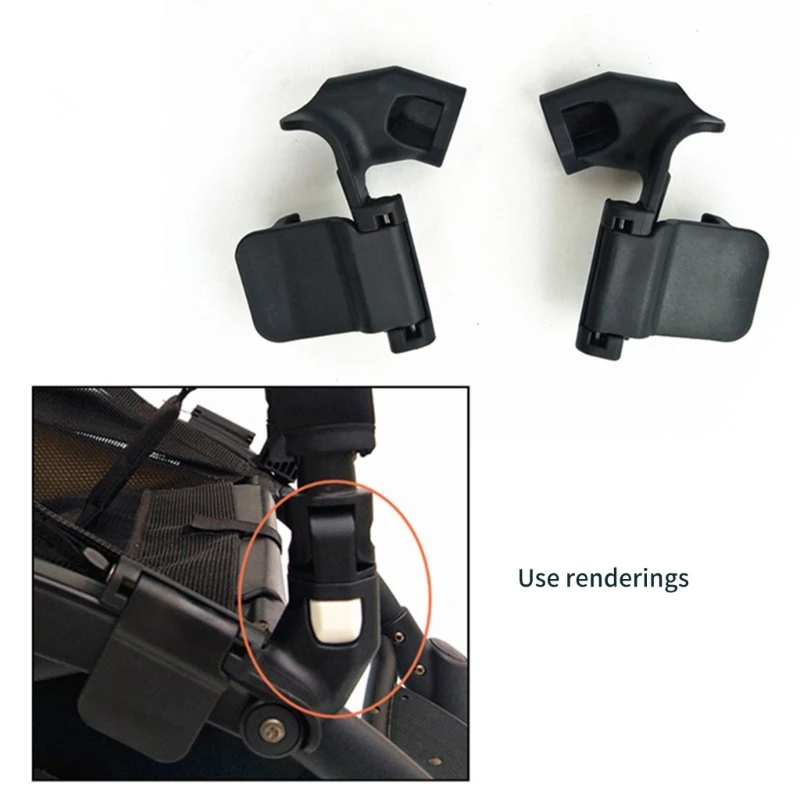 Easy Installation Baby Strollers Armrest Front Buckle Safety Rail Front Lock Clamp Compatible for Multiple Brand Pram