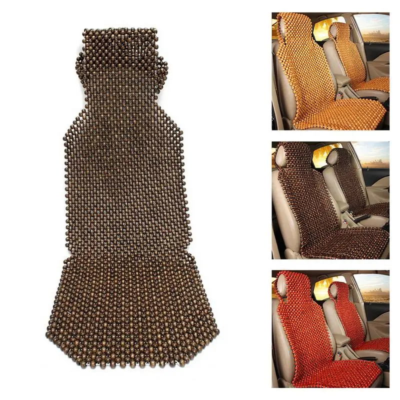 45 X 130CM Summer Spring Cool Wooden Beads Seat Cover Massage Car Seat Cushion Auto Interior Decorative Accessories