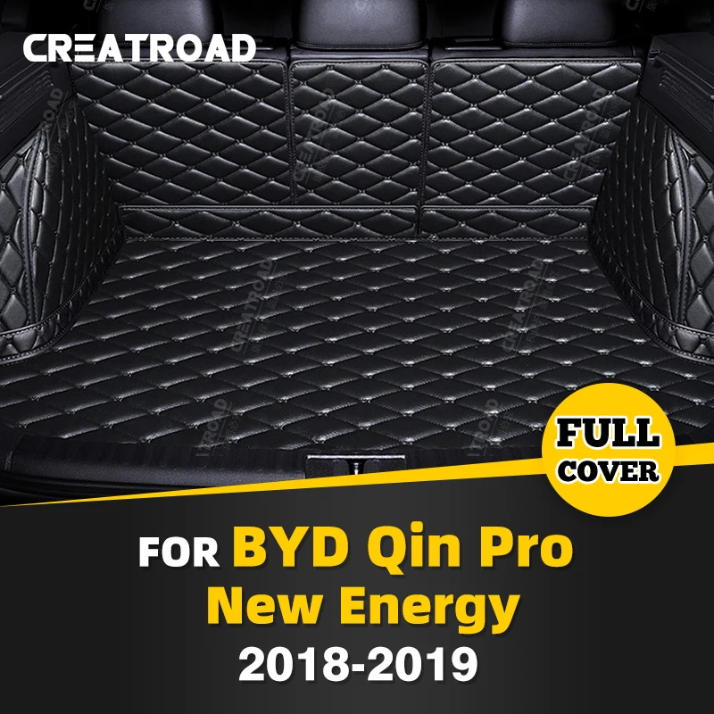 

Auto Full Coverage Trunk Mat For Qin Pro New Energy 2018 2019 Car Boot Cover Pad Cargo Liner Interior Protector Accessories