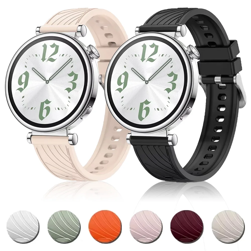 18mm Silicone Strap For Huawei Watch GT7-6-5-4 41mm Comfortable Correa Belt For Huawei Watch 5/GT5 Pro 42mm Bracelet Accessories