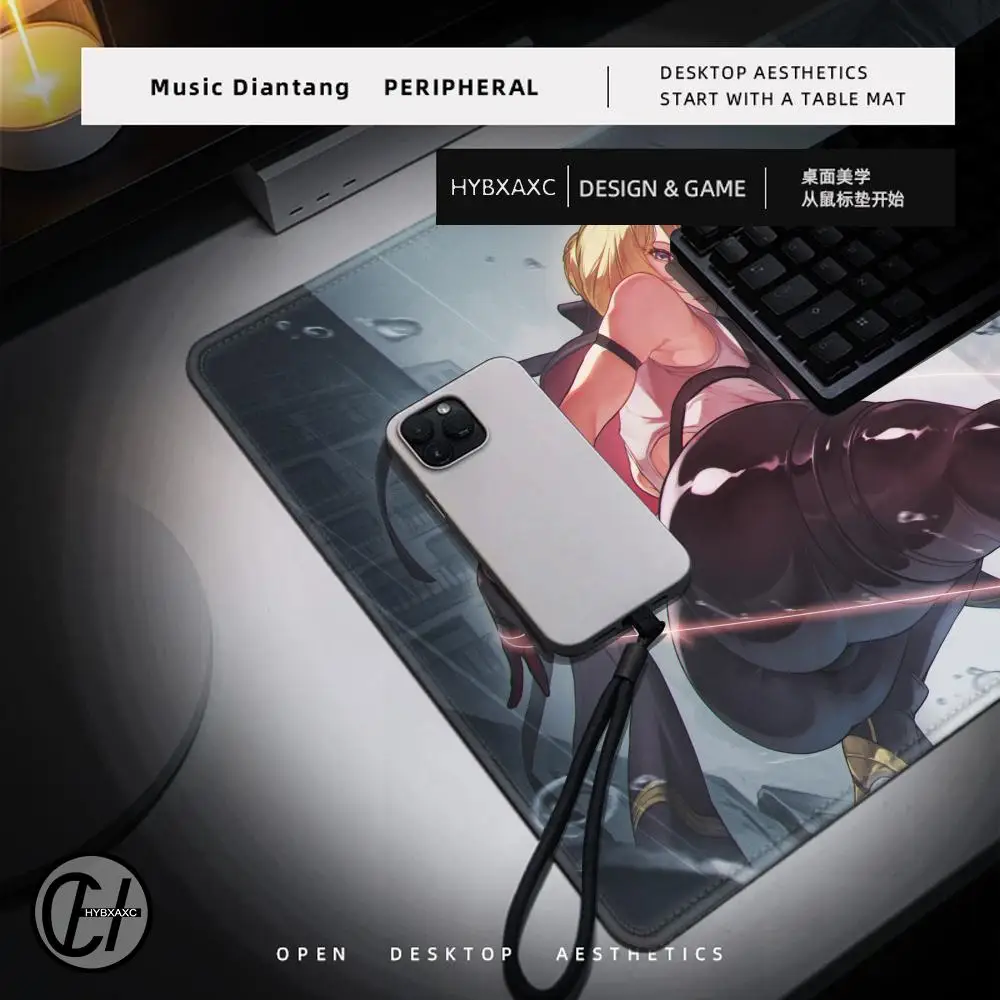 Evelyn Chevalier 900x400mm mouse pad Computer Laptop Gaming Zenless Zone Zero offices Keyboard deskmat XXL Large mousepad