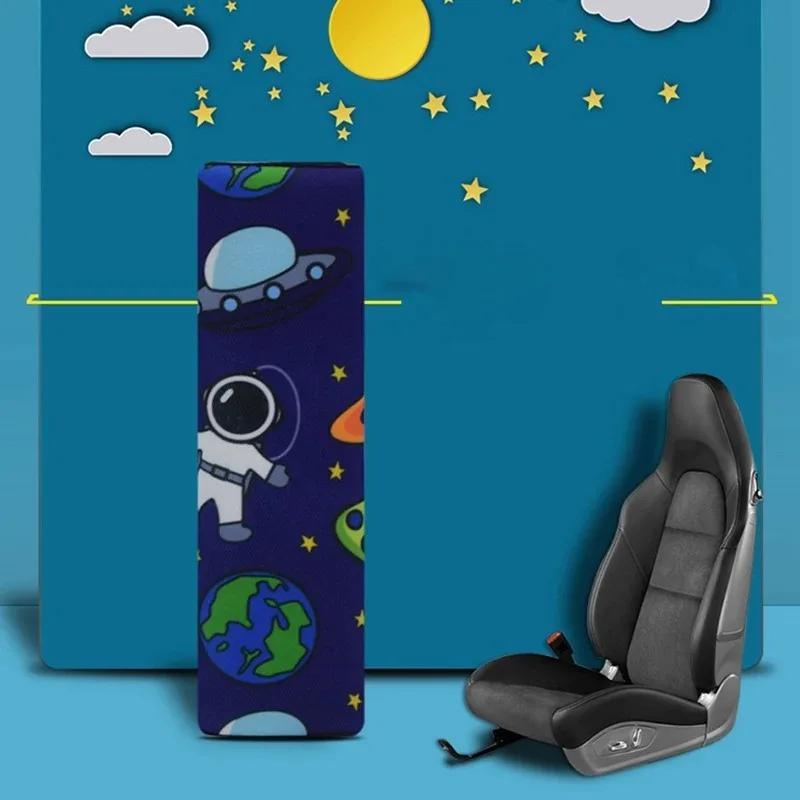 Breathable Mesh Cloth Seat Belt Cover Child Safety Chair Dinosaur Astronaut Shoulder Pad Cartoon Car Seat Belt Cover