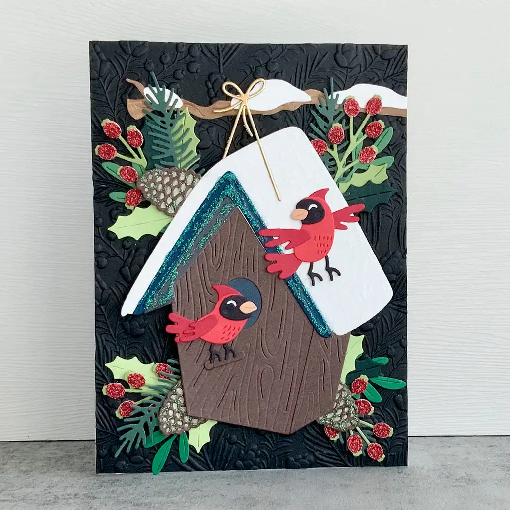 Christmas Bird House Metal Cutting Dies for DIY Scrapbooking Crafts Dies Cut Stencils Maker Photo Album Template Handmade