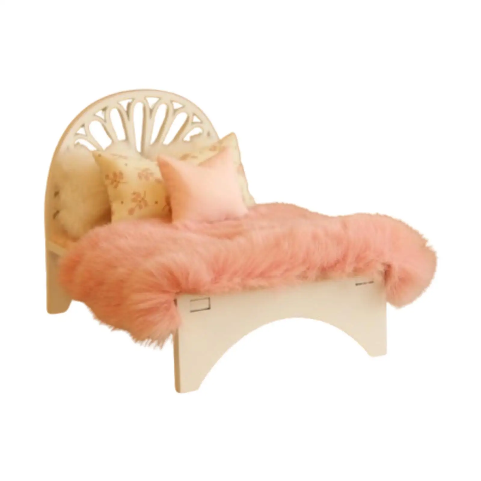 1/12 스케일 인형 집 침대 시뮬레이션 싱글 침대 침실 디오라마 사진 소품용 인형 집 가구 마이크로 조경 액세서리