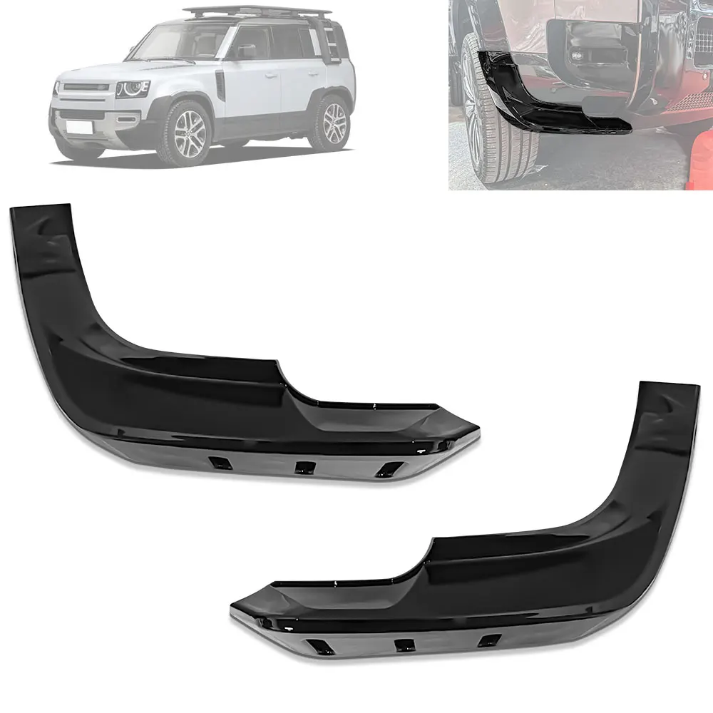 Dream Car Car Upgrade Tuning Parts Gloss Black ABS Front Splitter Anterior Lip For Defender 2020-2025