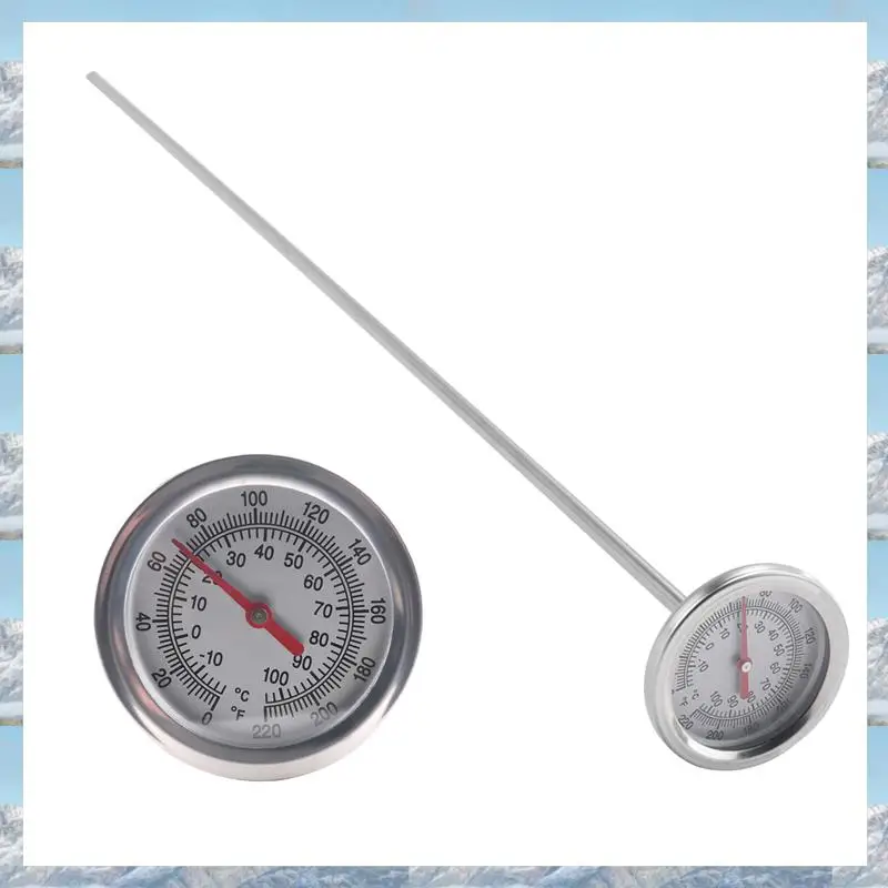 

2025 Hot Style Long Stem Compost Soil Thermometer - Fast Response Stainless Steel 20 Inch - Measuring Probe - Fahrenheit And Cel