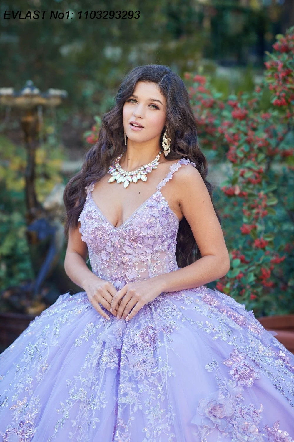 EVLAST Customized 2025 Lilac Ball Gown Quinceanera Dress Lace Applique Beading Mexico Corset Sweet 16 Vestidos De 15 Anos E1Q581