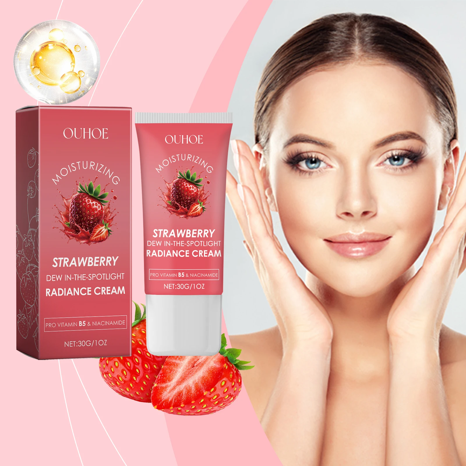 

Facial Brightening Hydrating Cream - Dullness Improving, Hydrating, Moisturizing Softening Cream