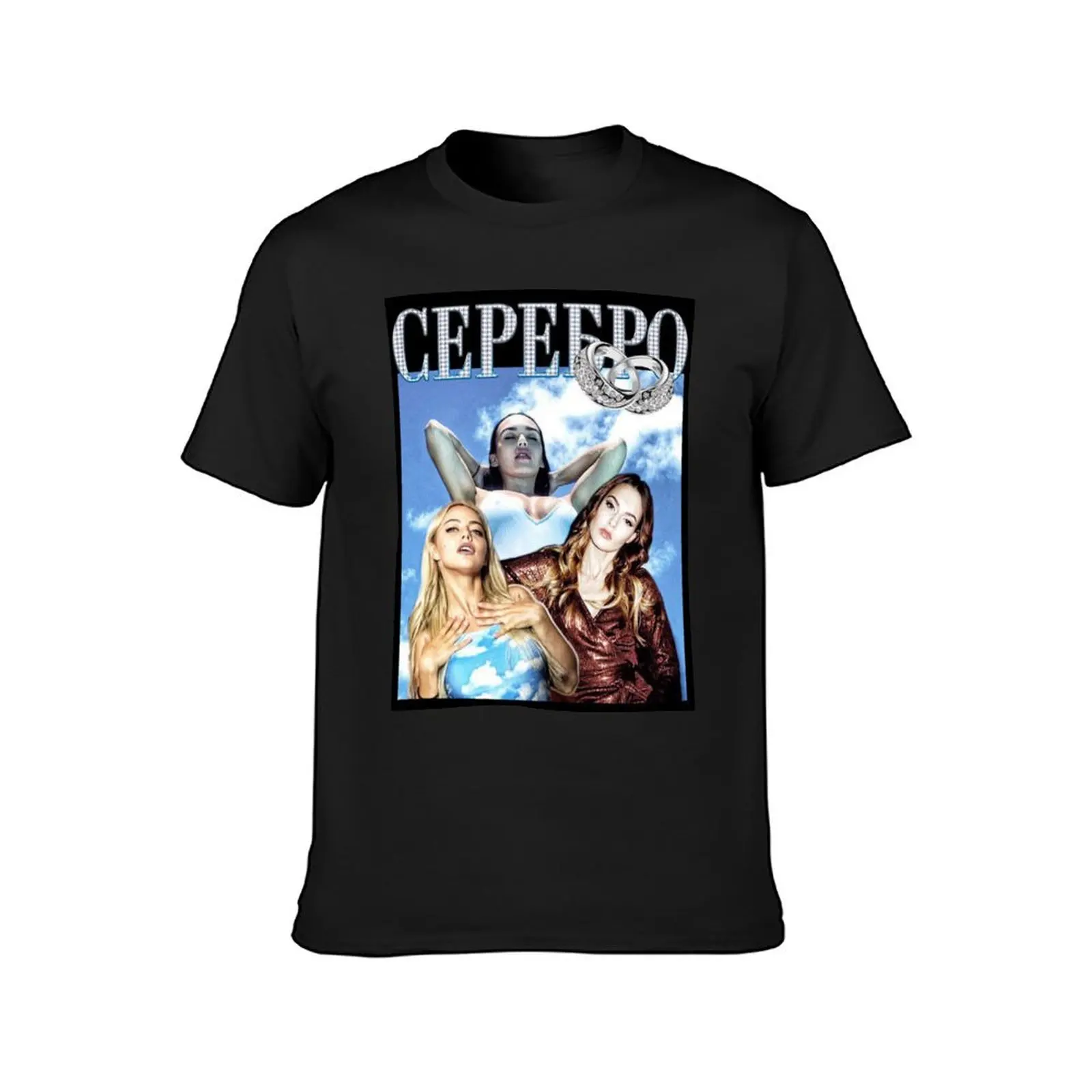 SEREBRO T-Shirt graphics Aesthetic clothing anime men clothings