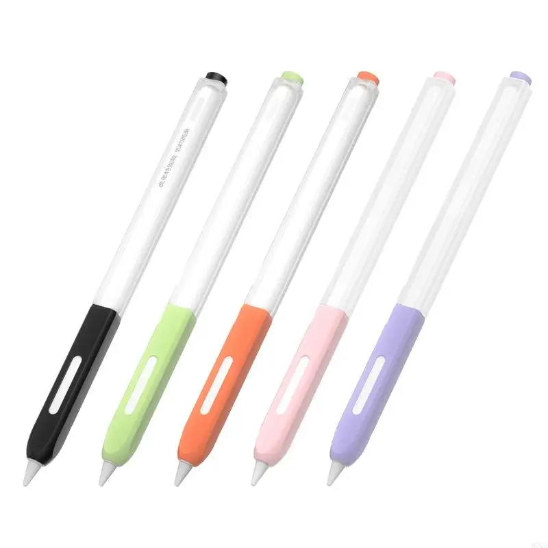 97QA ForApple Pencil 2nd Generation Tablet Anti-slip Soft Silicone Housing Protective Cover for Touch Pen Stylus Protector Sl