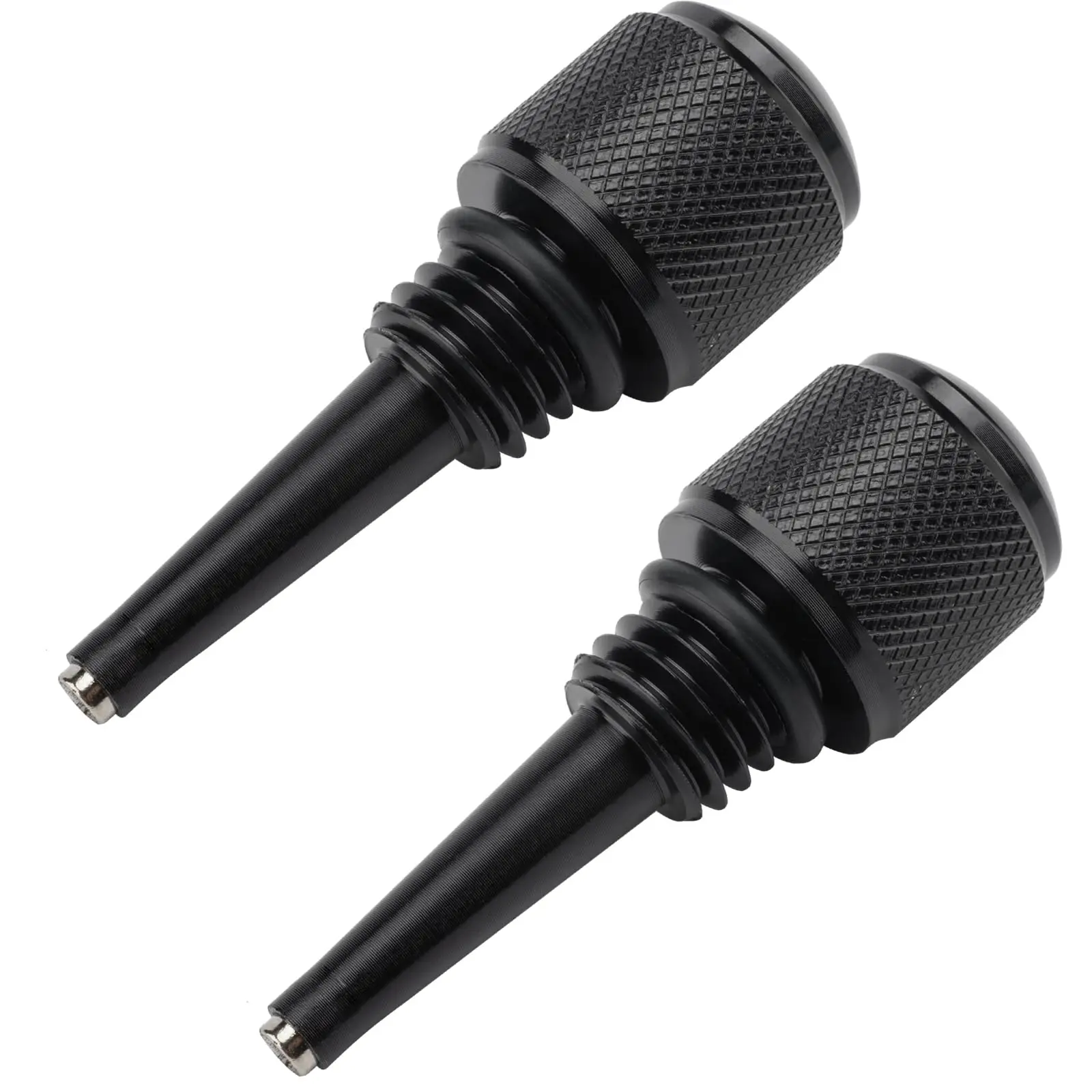 2 Pcs Magnetic Oil Dipstick 18x2.5mm Thread Size for Inverter Generators Aluminum Rust Resistant Red Dipsticks