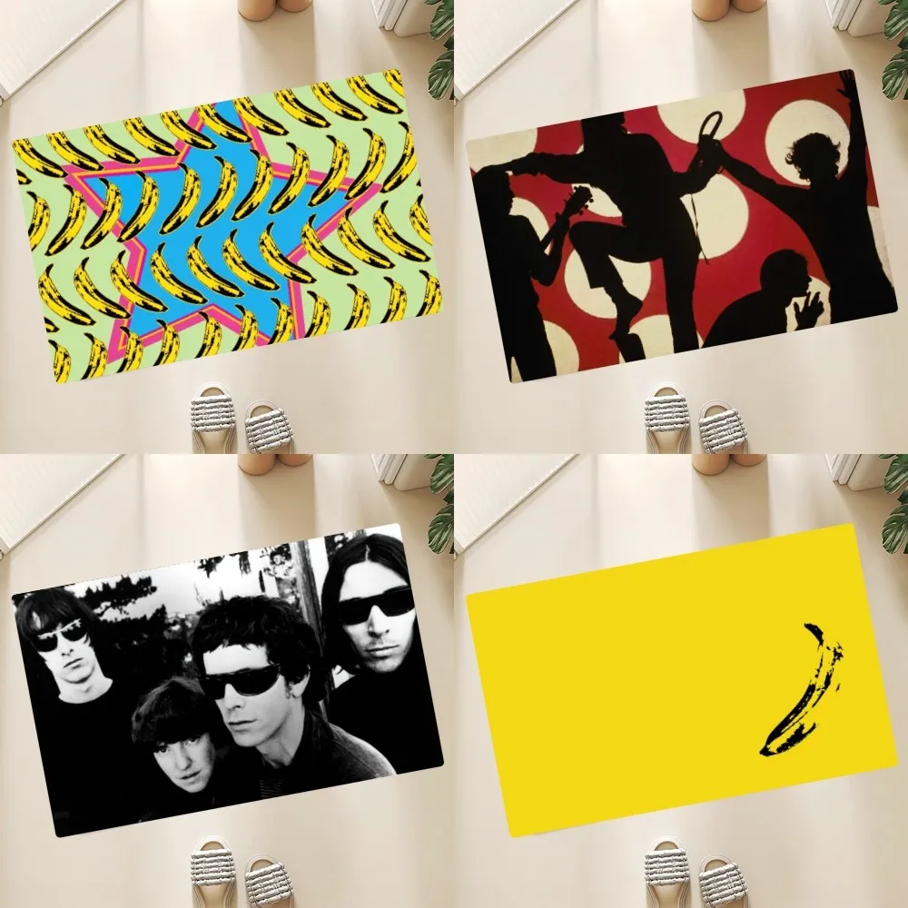 Band The V-Velvet Underground Floor Mat Anti-Slip Home EntranceDoormat Bedroom Bathroom Living Room Floor Mats Kitchen Rug