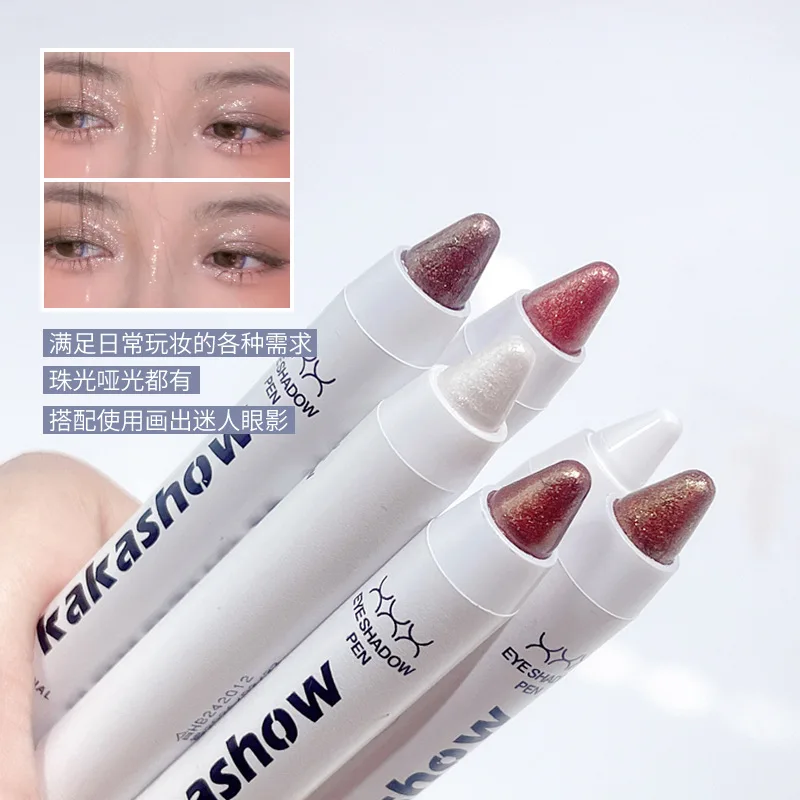 Trucco New Eyeshadow Pen Sleeper Silkworm High Light Eye Lift Pearl Matte Eyeshadow Stick Waterproof One Touch Molding