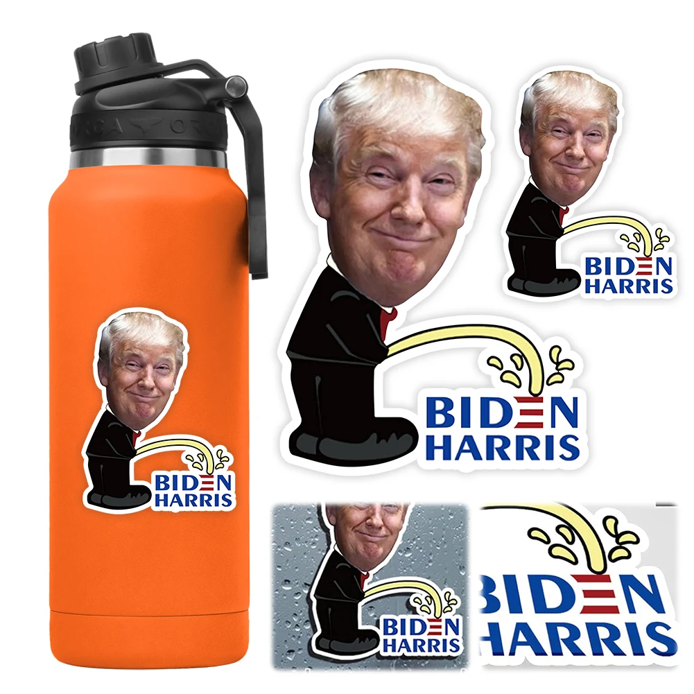 Trump Stickers Waterproof Trump Pissing On Biden Harris Bumper Sticker Trump Pissing Decals for Car Truck House Windows