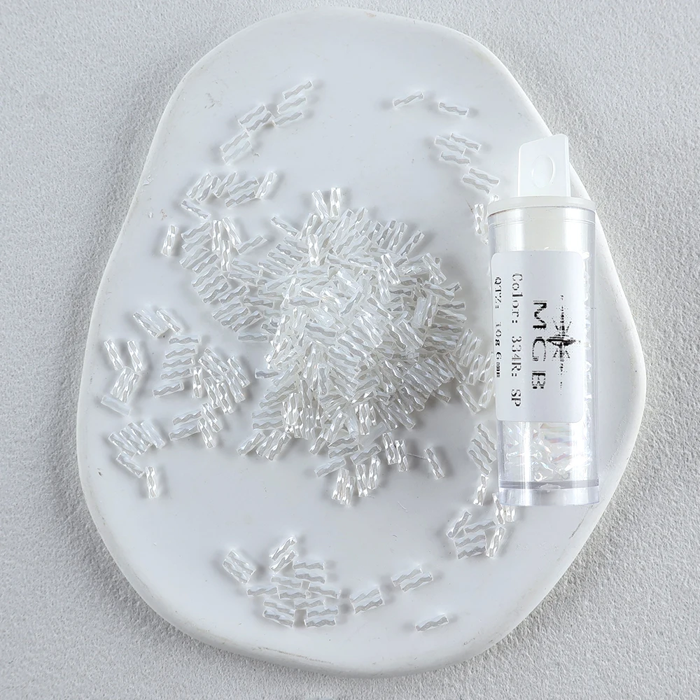 

Japanese imported MGB white series spiral tube beads 10g jewelry accessories for clothing headdress hair clip earrings DIY acces