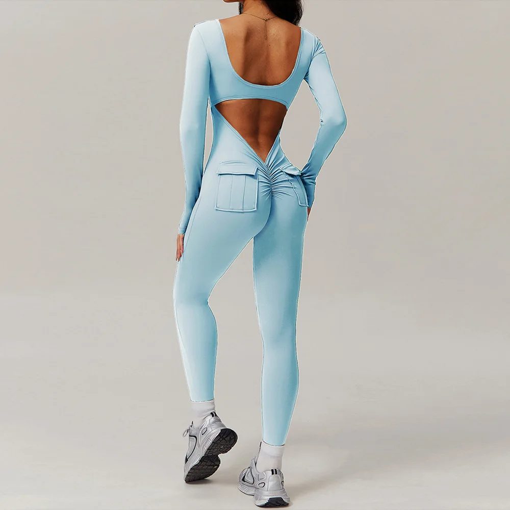 دعم المرأة 360 ° بدلة اليوغا مع جيوب خفية وتناسب الحركة طوال اليوم #3