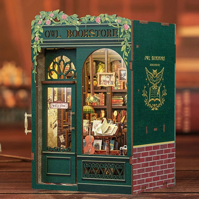 

Коллекционная миниатюрная сова книжный магазин -головоломки игрушки игрушки для семейной деятельности