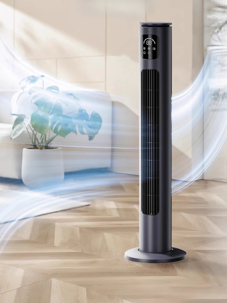 Safe Bladeless Tower Fan Immersive 6-Speed Sleep Mode with Remote Control Wide-Angle Oscillation Ultra Quiet Operation