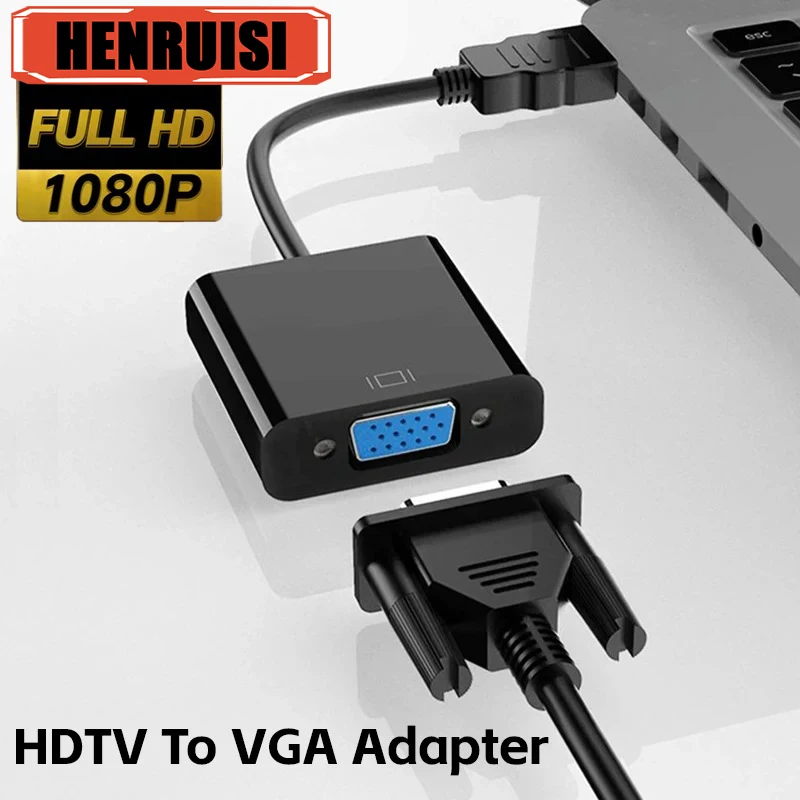 HDTV to VGA Adapter 1080P Digital Analog HDTV Male To Female VGA Cable Converter For PC Laptop Tablet